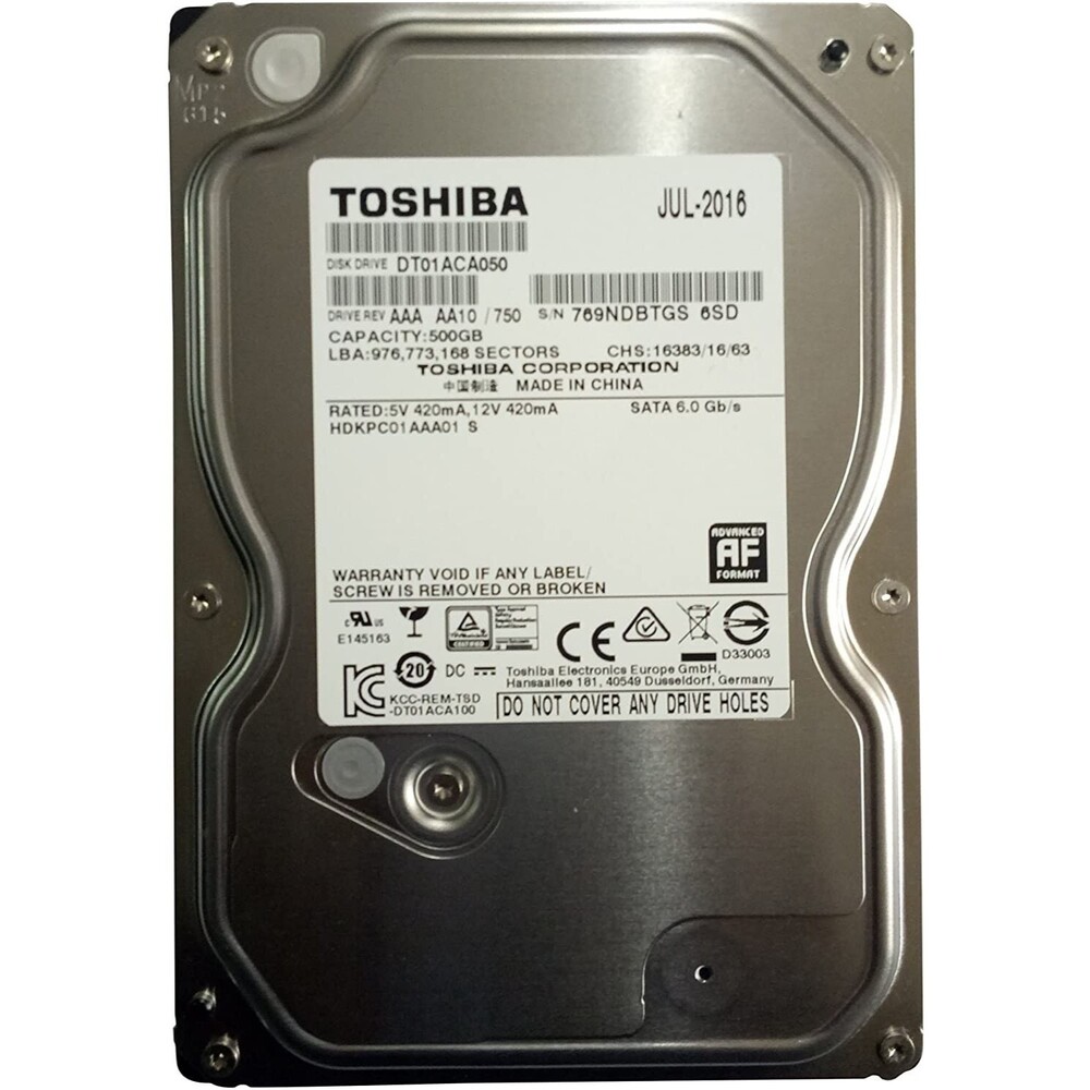 Toshiba DT01ACA050 500 GB,Internal,7200 RPM,3.5" (HDS721050DLE630) HDD